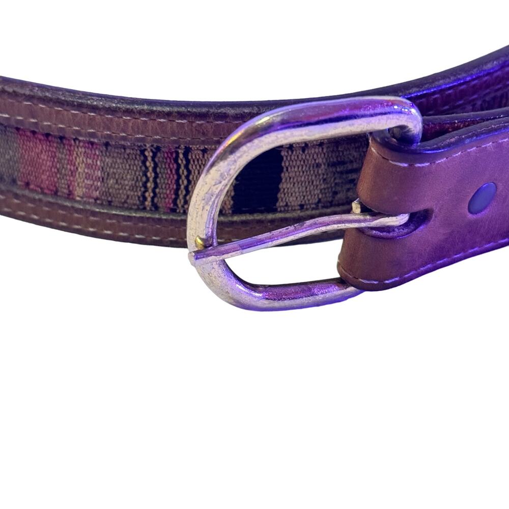 BAR 3 “Made in USA” size 42 Leather belt with Quick change snap buckle